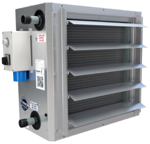 Siirrettävä Kampmann Site heater EC rakennustyömaiden lämmitykseen.